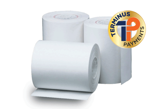2 1/4" X 50' Thermal Cash Register Receipt Rolls, POS Paper, White (50 Rolls)